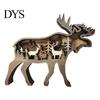 Brown Bear Decor Universal Eco-friendly Compact Table Forest Elk Ornament Crafts for Xmas Figurine