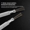 Multi Head Bendable Nail Art Liner Brushes DIY Nail Design Painting Pen Multi-Effect Stainless Steel Handle Nail Art Accessories