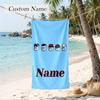 Bigbang Custom Name Printed Beach Towel Personalized Soft Towel For Swimming Beach Travel