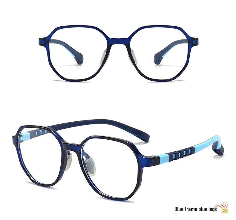 Children's Fashion Ultralight TR90 Two-Color Blue Light Blocking Prescription Eyeglass Frames