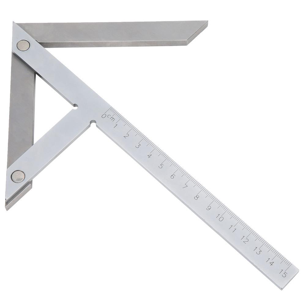 

Carbon steel Angle Gauge Protractor 45/90 Degree Center Marker Ruler Marking Layout