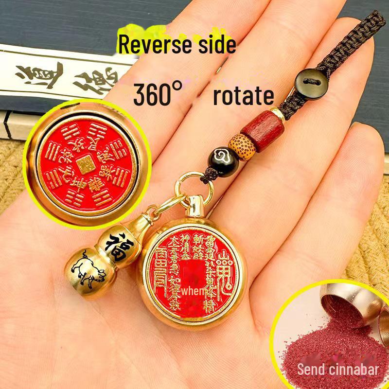 Zwölf Sternzeichen Messing Zinnoberkürbis Auto Anhänger Schlüsselanhänger