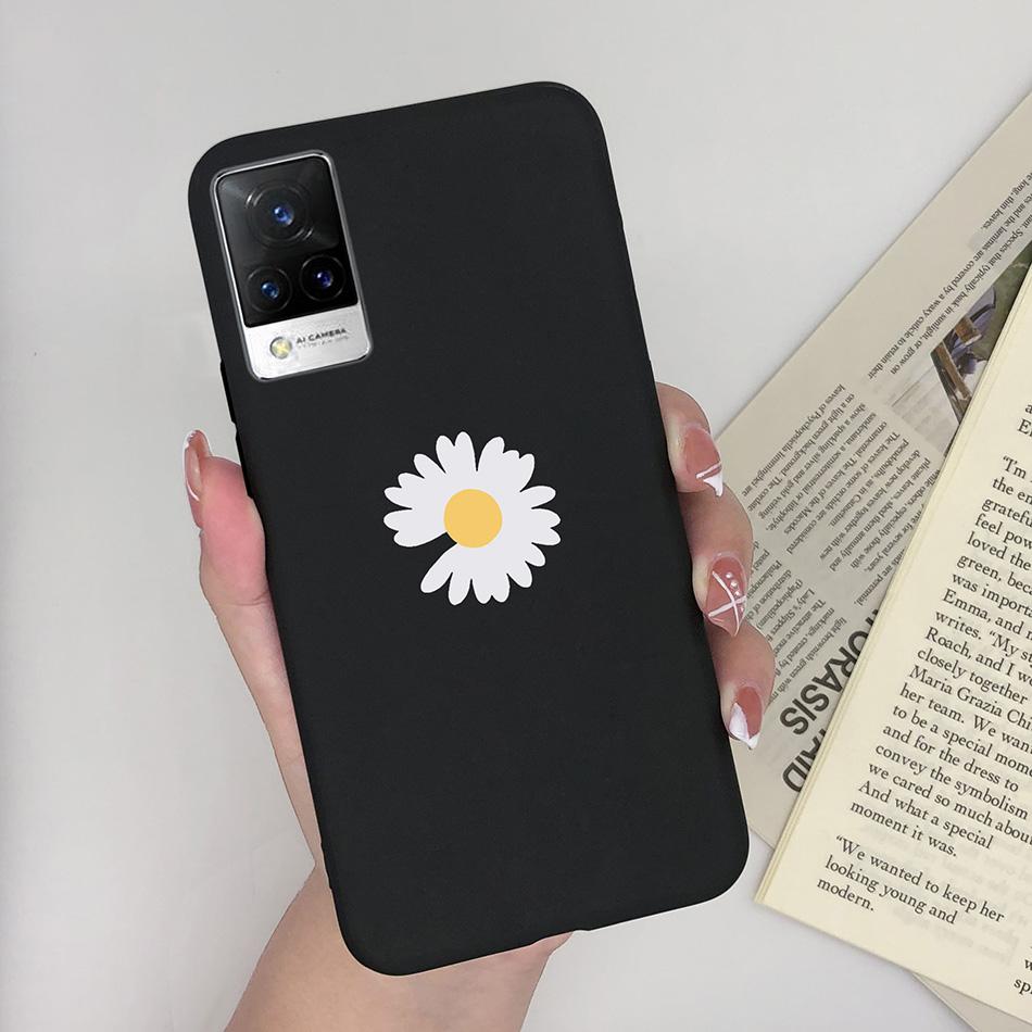 For Vivo V21 Case V2066 V2050 Soft Silicone Cute Painted Cover For Vivo V21E V 21 4g 5g Phone Cases Shockproof Bumper Slim Funda