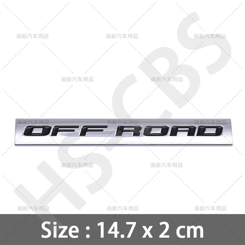 BAYK7 3D Metal OFF ROAD Emblem Car Rear Trunk Logo Auto Fender Decal Stickers For Ford Toyota Jeep Mitsubishi Chevrolet Car Styling