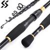 Sougayilang 1.8-2.4m Cannes à pêche télescopiques Ultra légères Spinning Casting Canne en carbone Accessoires de pêche Poids du leurre 10-30g