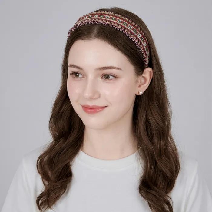 LALA Frill Headband P-Beige