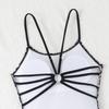 Fashion Pure Desire Leopard Print Bright Color Backless Bikini Swimsuit For Summer