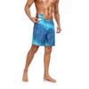 Men's Double-Layer Printed Beach Shorts Drawstring Swim Trunks
