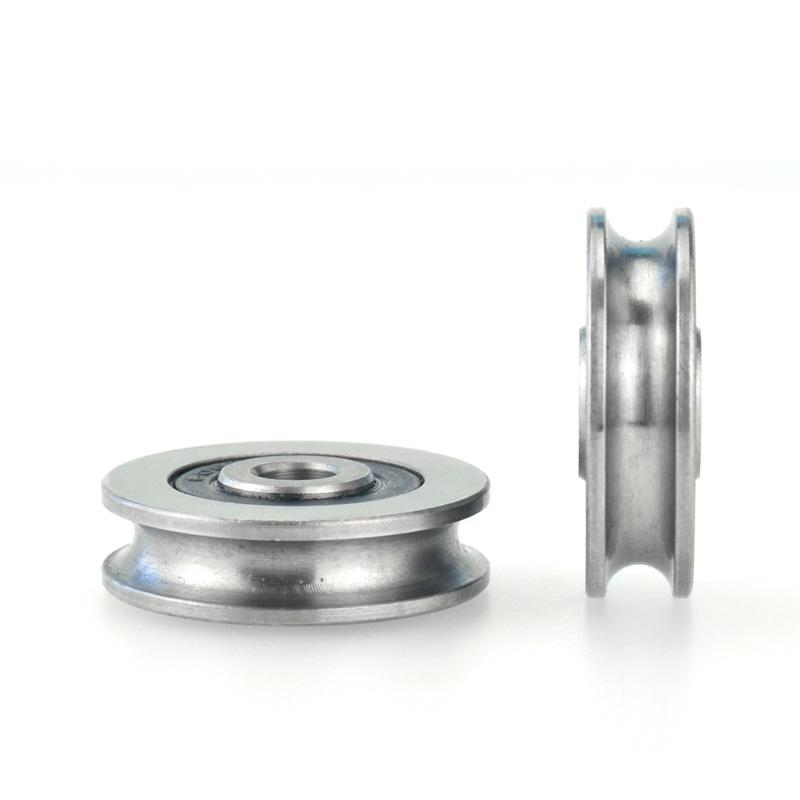 Kółko ze stali nierdzewnej 6*29.3*8mm, zawiesie z liny stalowej, wodoodporne, nierdzewne, rowek koła łożyskowego nie SUS304, typ rowka U