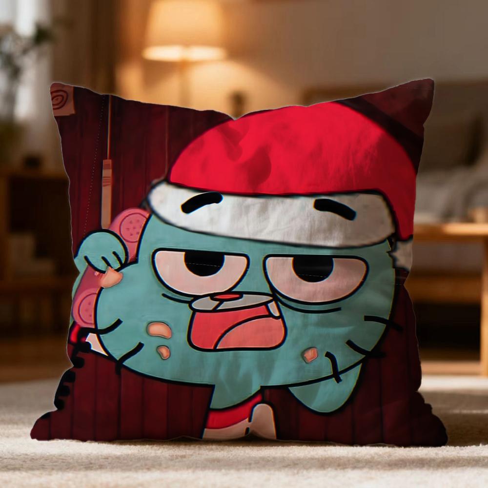 Federa Cuscino Calda T-TThe Amazing World Of Gumball Morbida Lavabile per Divano Letto Viaggio Ufficio