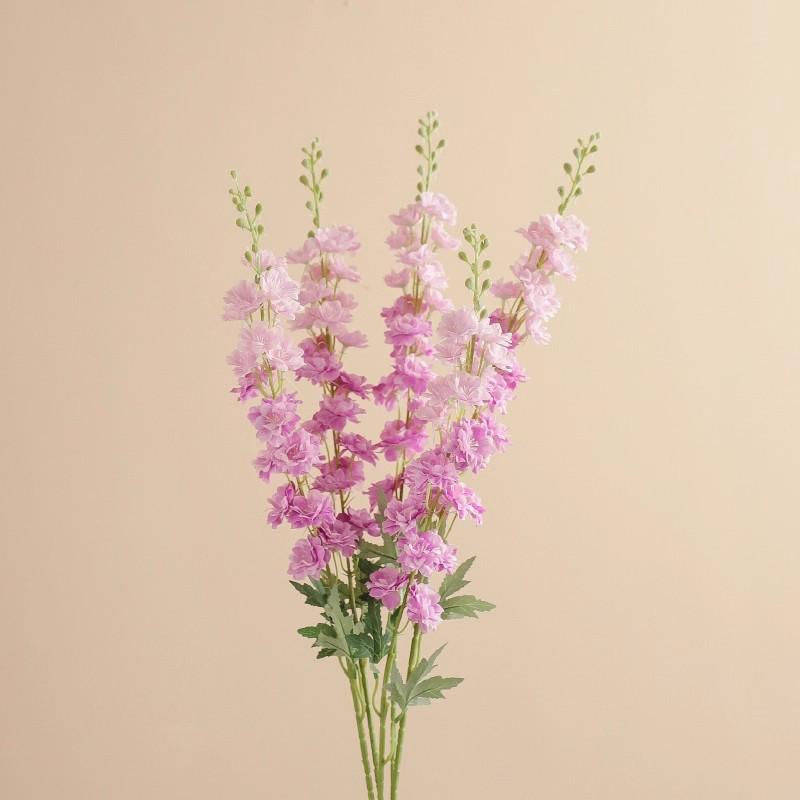 Larkspur Hyacinth Retro Floral Decor: Floor-Standing European-Style Faux Flowers for Home, Wedding, and Photography Props