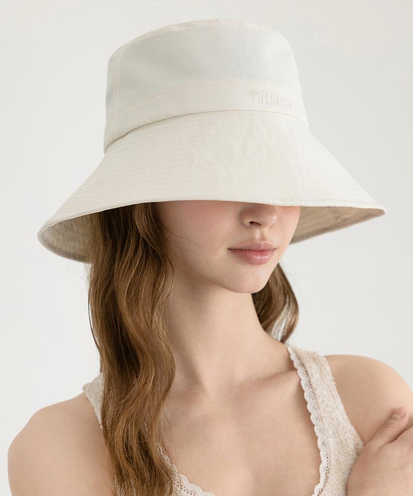 Tatiana Essential Strap Wide Bucket Hat Ht8214 Ivory