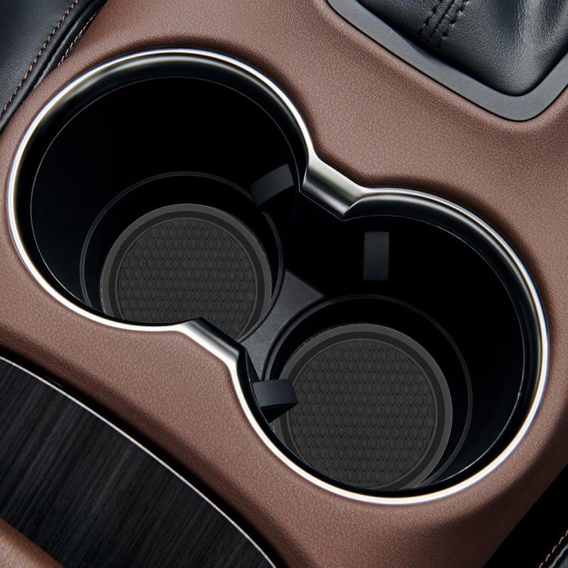 Car Coasters Vehicle Interior Cute Honeycomb Cup Mat Anti-Slip Auto Car Cup Holder Insert Coasters Universal Vehicle