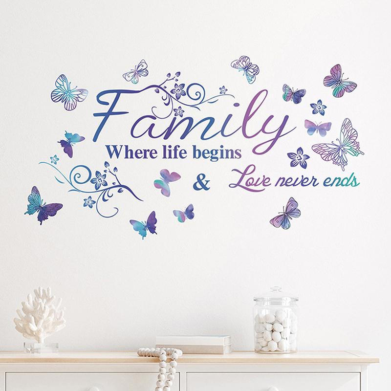 

Living Room Background Decorated With Butterfly Mural Removable Glass Windows Bedroom Home Decoration Decals фіолетовий