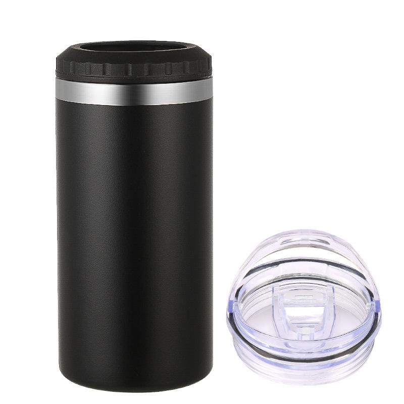 16Oz Cold Insulation Tank 304 Stainless Steel Double Cover Vacuum Spraying Car Cup, Portable Outdoor Beer Cup