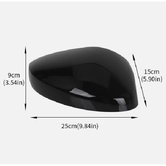 Right Passenger Wing Mirror Cover Cap Gloss Black For -2024 2025 Honda Civic