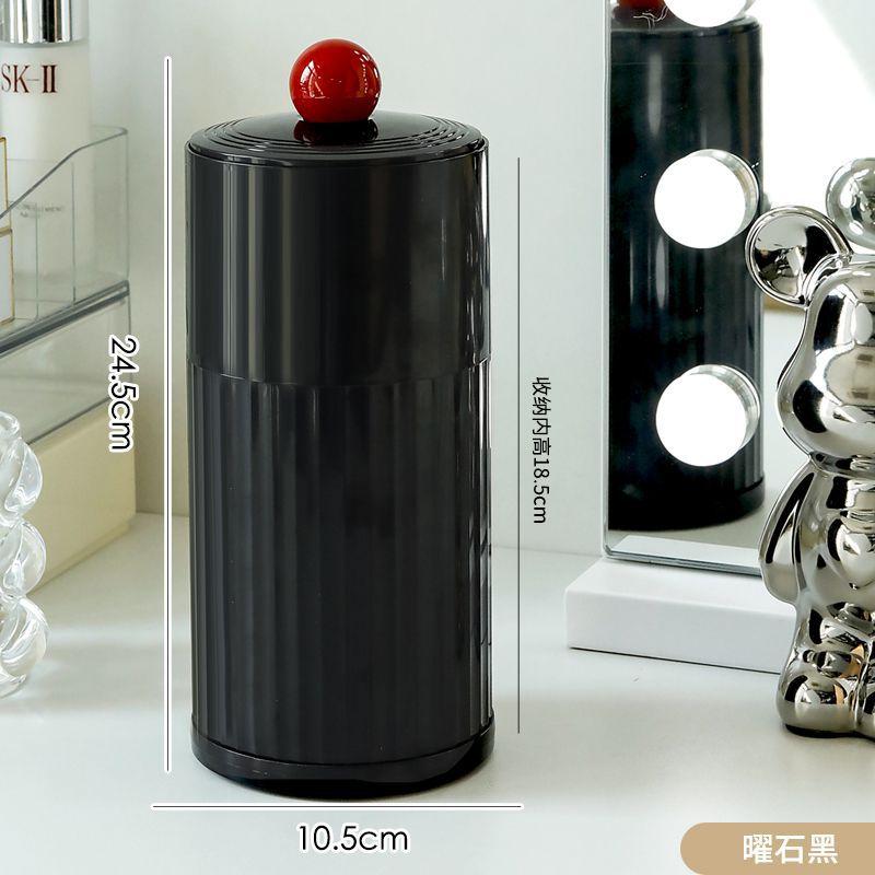 Automatic Lifting Makeup Brushes Holder Desktop Cosmetic Storage Box Lipstick Eyebrow Brush Holder Jewelry Pen Holder Container M&4 чёрный