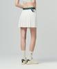 SERGIO TACCHINI W Mc Scratch Staff Pleated Skirt (White)