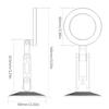 Windshield Smartphone Mount Support Bracket with Vacuum Magnetic Suction 360 Degree Rotatable for Navigation Video Calls