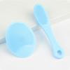 New 2pcs Face Massage Brush Silicone Face Scrubber Pore Cleaner Skin Care Brush Cleansing Face Brush XLS01