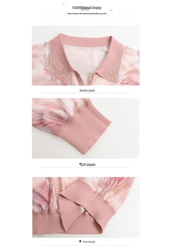 2026 Spring/Autumn Fashionable Age-Defying Top for Middle-Aged/Elderly Women - New Style Temperament Clothing