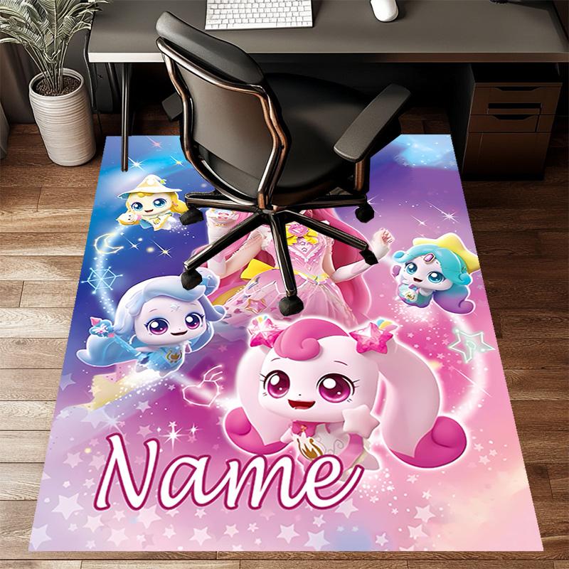 Custom Catch Teenieping Magic Sweethear Mat Personalized Name, Polyester Washable Indoor Entryway Rug, Gift for Christmas, Easter, Thanksgiving Day