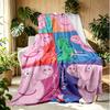 Peppa Pig Pattern Blanket for Home Decoration, Bed, Sofa, Car Travel, Camping, Suitable for All Seasons, Birthday Christmas Gift