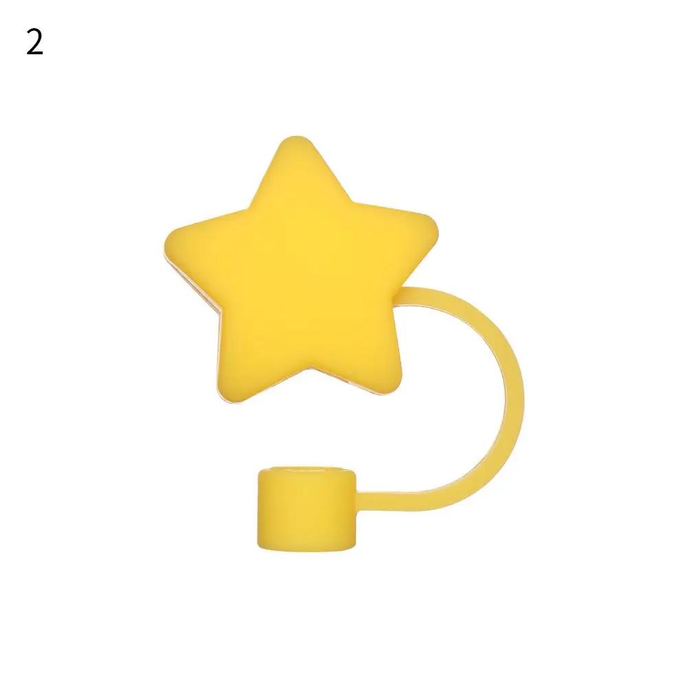 1PC Creative Reusable Silicone Straw Plug Splash Proof Drinking Dust Cap Dust-proof Straw Tips Cover Cup Accessory Kitchen Tool