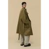 Customellow Gold Oversized Back Slit Robe Padded Coat Cwcaw25994khx