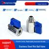 304 Stainless Steel Mini Ball Valve: Male To Female Thread, 4-Point/2-Point Switch.