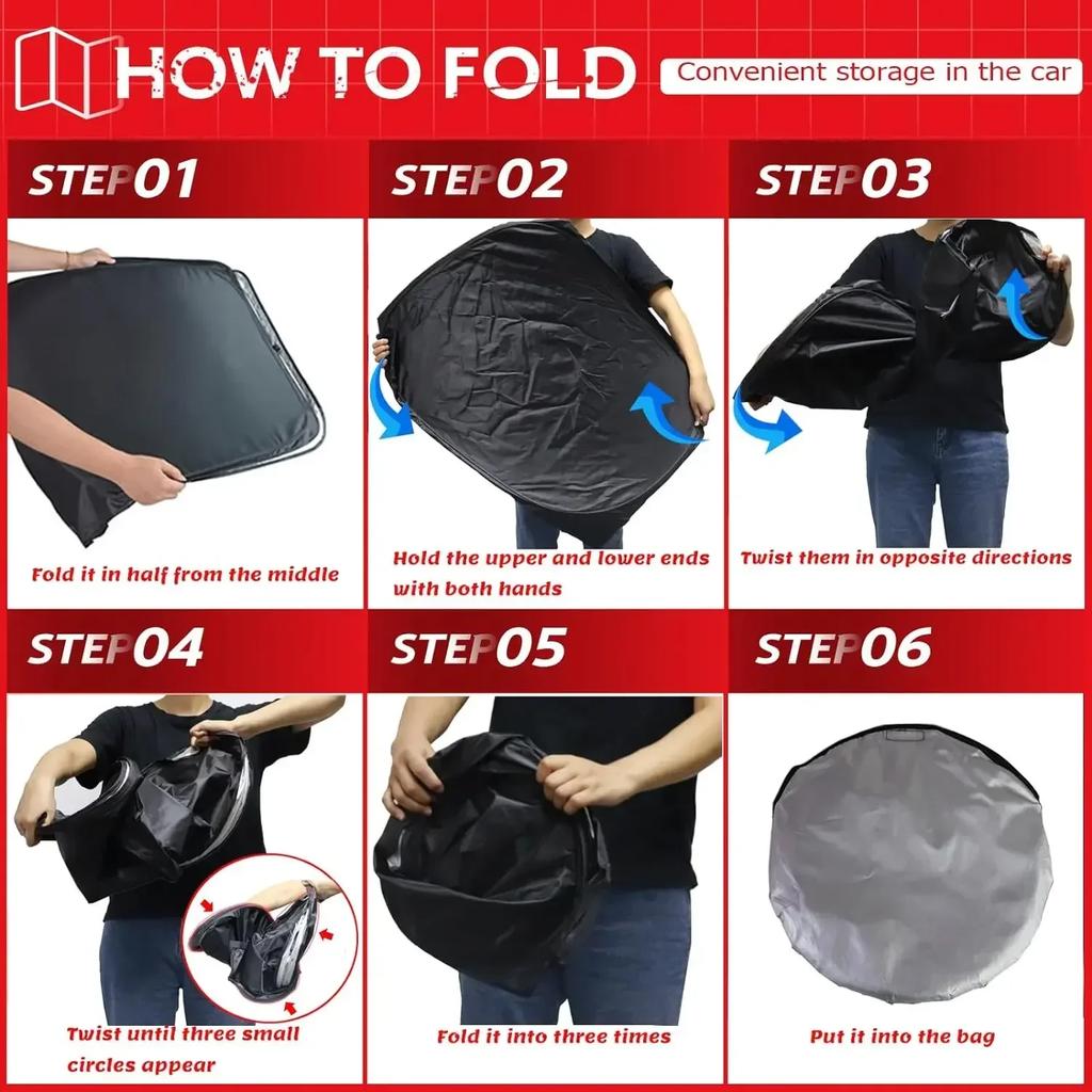 Car Window Sunshade Cover Sun Shade Windshield Visor Protector Windscreen Folding Auto UV Protection Curtain Styling Accessories