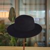 Cappello a Cilindro Jazz in Lana Blu Navy da Uomo e Donna Autunno Inverno a Tesa Larga in Feltro Retrò Francese a Tesa Larga Coreano Britannico
