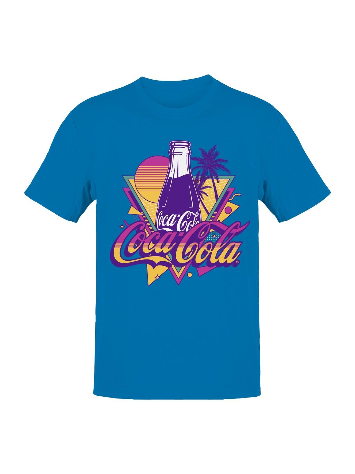 Officially Licensed Coca Cola Retro Coke : Neon Vibes Mens T-shirt XXXXL