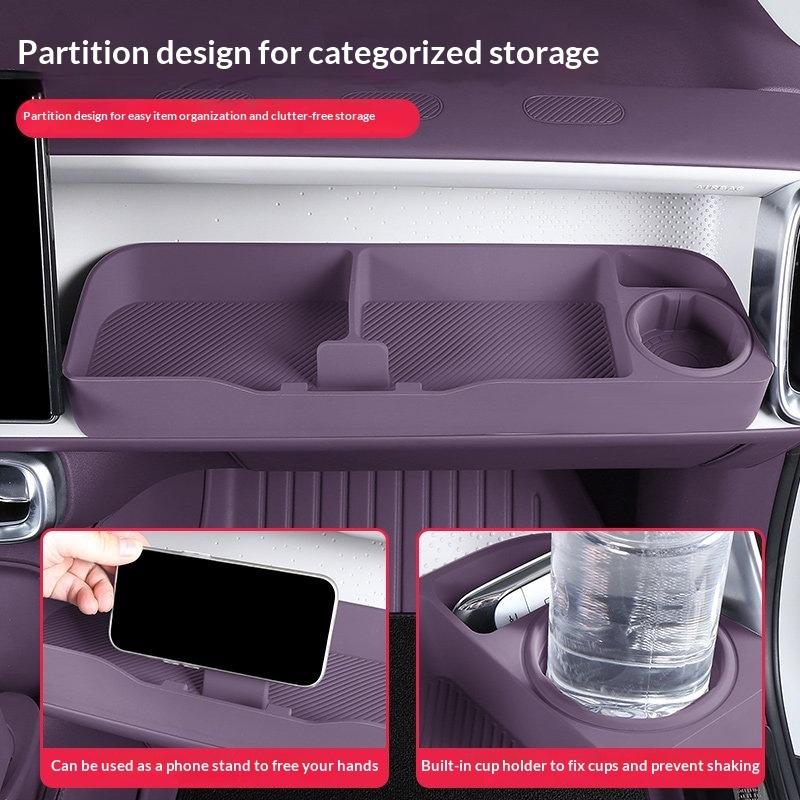 Fit For Leapmotor B10 B01 Lafa5 B05 Car Passenger Side Expansion Storage Box Hole Design Small Table Car Interior Practical