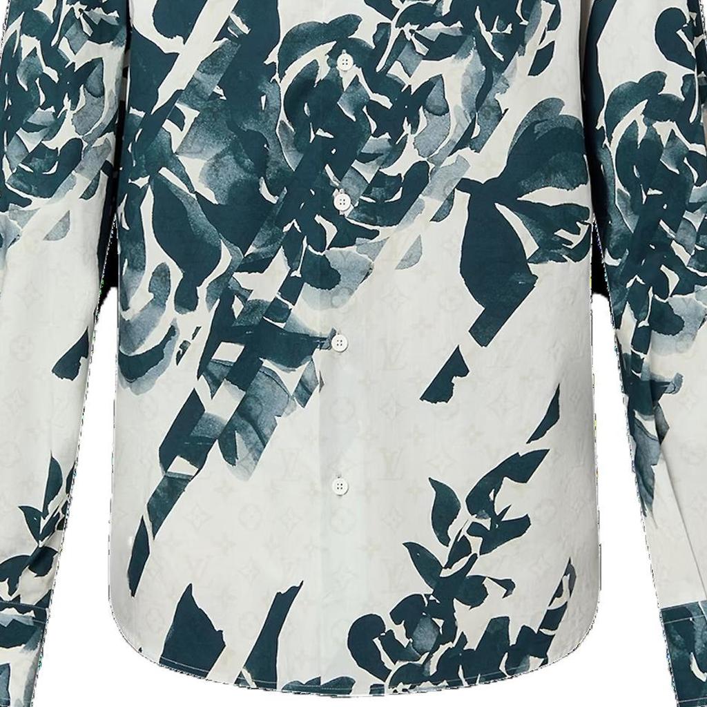 LOUIS VUITTON Long-Sleeved Printed Cotton Shirt 1AFAVZ