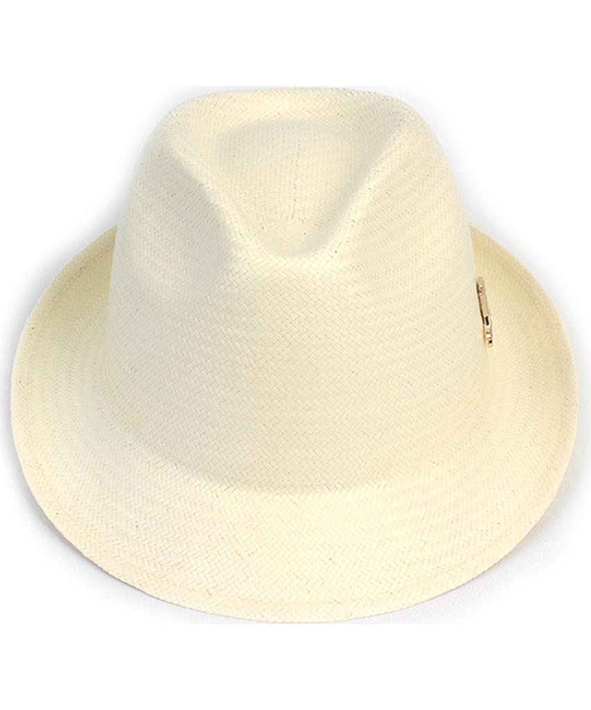 Yunibeosyeolkemiseuteuli Bu Gentle Simple Ivory Fedora Summer Hat