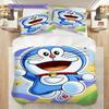 Ropa de cama Doraemon Azul Lindo 1 Funda Nórdica 2 Fundas de Almohada Sin Relleno Juego de Ropa de Cama Funda Nórdica y Funda de Almohada Regalo de Navidad Cumpleaños