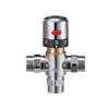 Verchromtes 3-Wege-Messing-Thermostatisches Duschmischventil für Solar-Elektrisches Warmwasser BJ45006