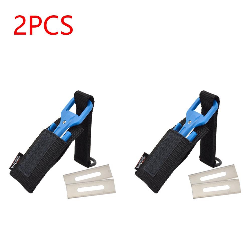 1/2Pcs Scuba Diving Cutting Special Knives Line Cutter Underwater Knives Spearfishing Secant Equipment Tools 8 Colors Optional