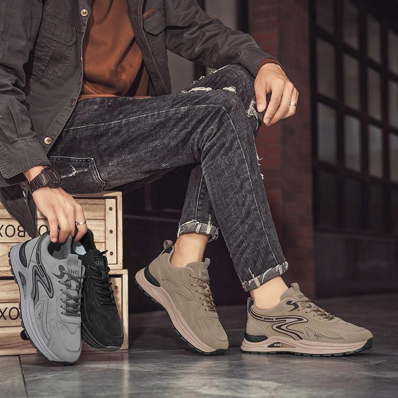 Men'S Shoes  Spring New Casual Versatile Comfortable Fashion Trend Niche Non-Slip Wear-Resistant Retro Sneakers