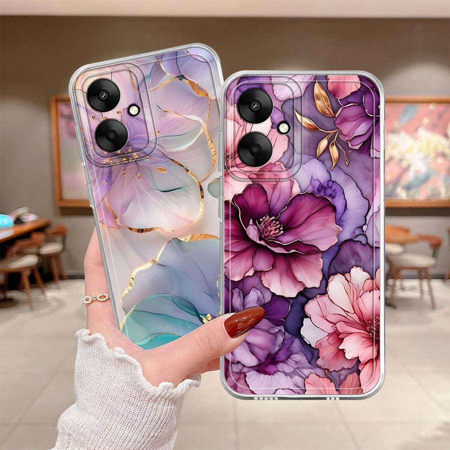 Soft Phone Cover Phone Case for Xiaomi Mi 11T Pro 11 Lite Beautiful Flower Marble