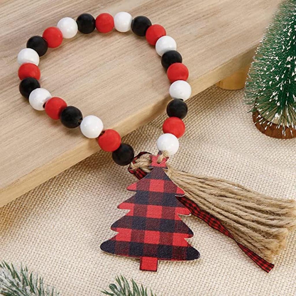 Festive Christmas Tiered Tray Decor Santa Wood Sign Gnome Santa for Holiday Table Centerpiece for New Year Home Tabletop