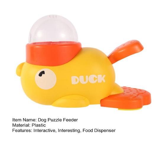 Puzzle-Futterspender für Hunde, interaktiver Futter- und Leckerli-Spender für Haustiere, Cartoon-Enten-Design, Futterspender für Haustiere, für das Hundetraining und die geistige Bereicherung