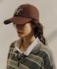 Teulaepighamoni Wool Blend Th Applique Logo Deep-Fit Ballcap_Brown
