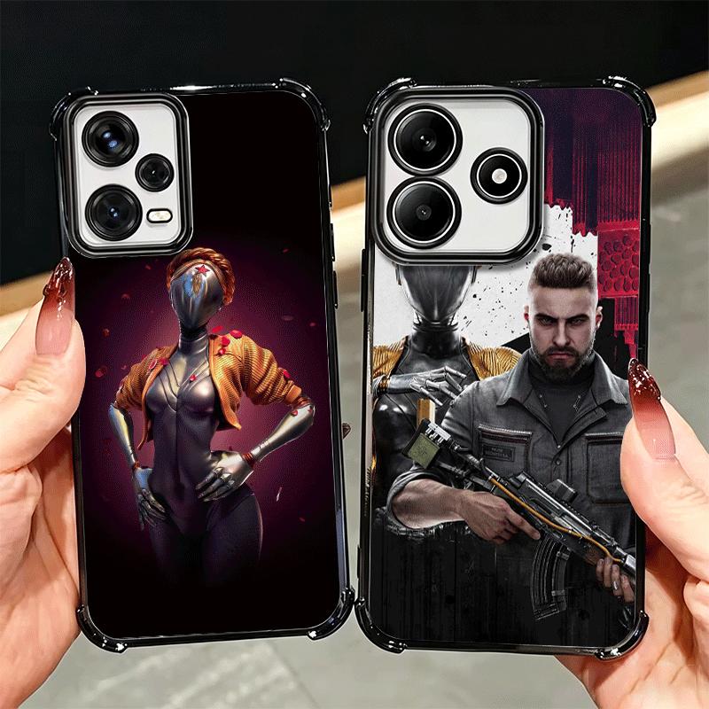 Atomic Heart Game Plating Phone Case For Xiaomi Redmi Note 14 15 Pro Plus 13 12 11 11S 11T 10 9S 9 5G Anti-Fall Airabag Cover