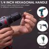 5pcs Countersink Drill Woodworking Drill Bit Set Drilling Pilot Holes for Screw Sizes #4 #6 #8 #10 #12 Cutter Screw Hole Drill