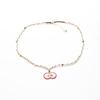 Cartoon Cute Apple Love Woven Necklace Niche Design Sense Fashion Simple Long Sweater Chain