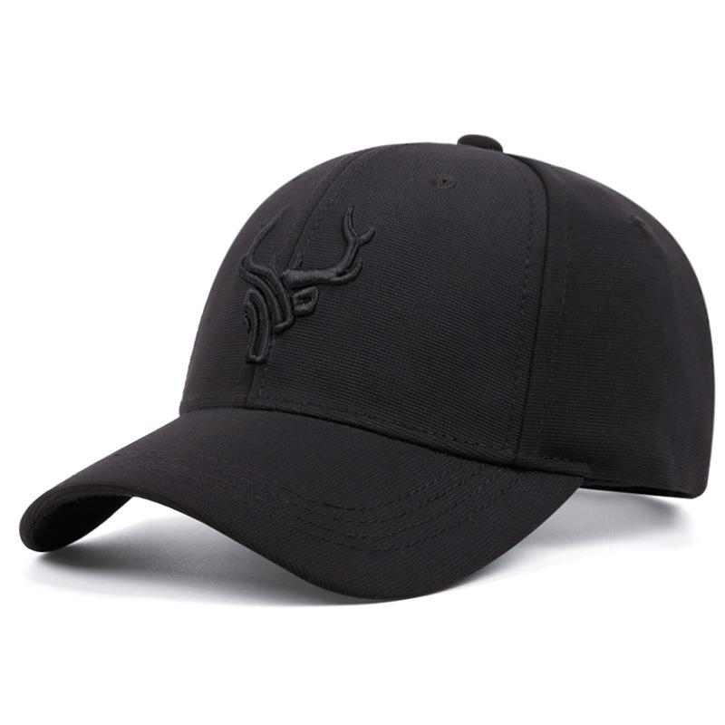 High Quality Unisex Animal Antlers Embroidery Baseball Net Caps Spring and Summer Outdoor Adjustable Casual Hats Sunscreen Hat