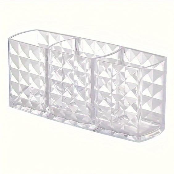 

Makeup Brush Storage Box, Desktop Vanity Brush Holder, Large-capacity Eyebrow Pencil Holder, Lipstick Transparent Cosmetic Shelf