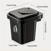 Wall-Mounted Ashtray Stylish Stainless Steel Trash Can Shaped Toilet AshTray No Drilling Required for Hotel Home Decor Ashtray